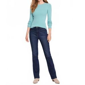 NEW NIC + ZOE ribbed sweater tee in aquamarine